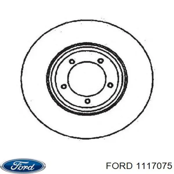 1117075 Ford диск гальмівний передній