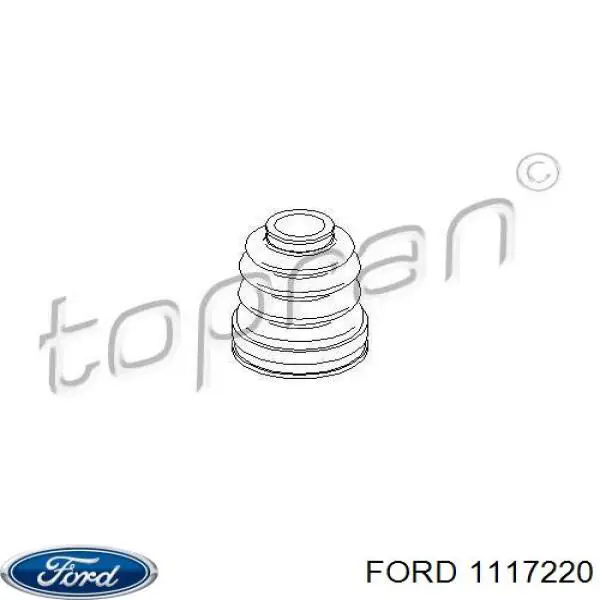 Пильник гранати внутрішній, передній півосі Ford 1117220 ціна, від 7.31 USD