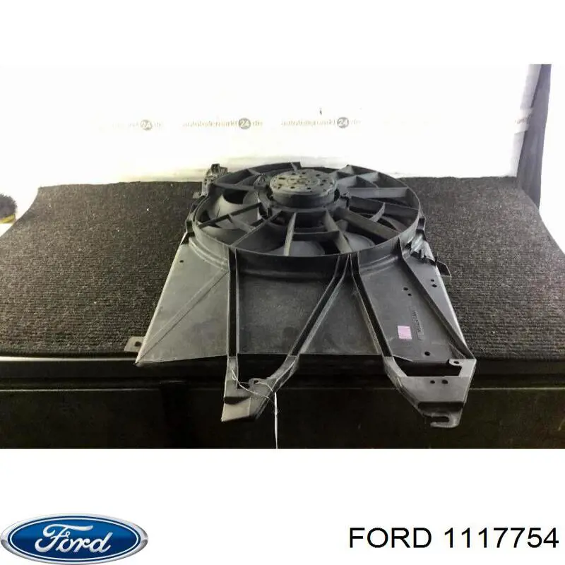 Купити 1117754 Ford Дифузор радіатора охолодження, в зборі з двигуном і крильчаткою