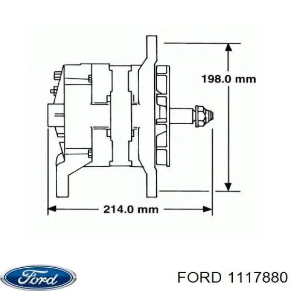 Права подушка двигуна Ford 1117880 ціна, від 62.08 USD