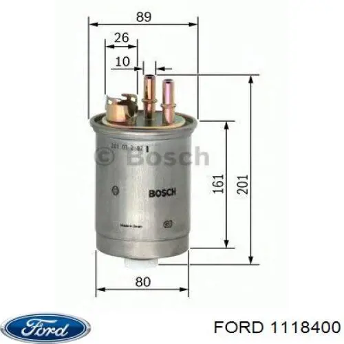 Фільтр паливний 1118400 Ford