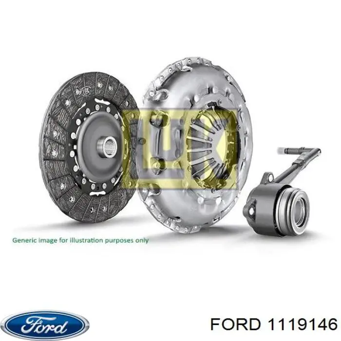 Комплект зчеплення (3 частини) Ford 1119146 ціна, від 170.81 USD