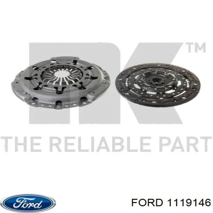 Купити 1119146 Ford Комплект зчеплення (диск, корзина, підшипник)