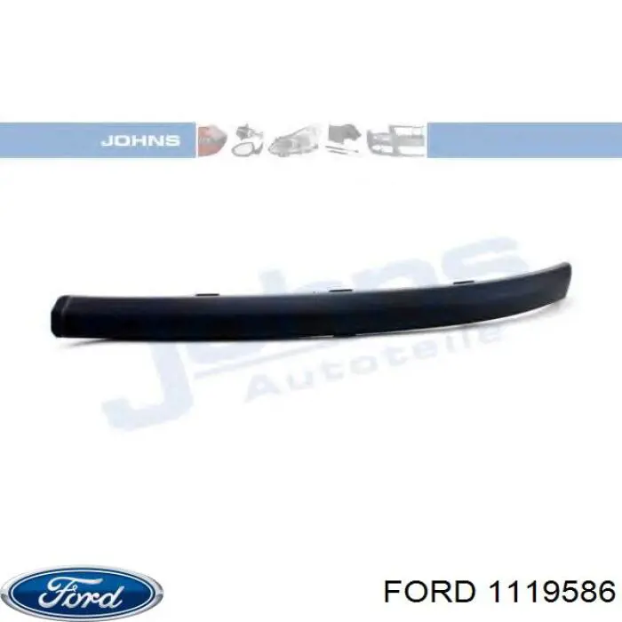1119586 Ford Молдинг переднього бампера, лівий