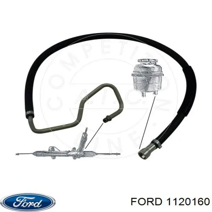 Купити 1S413A713AB Ford Шланг ГПК, низького тиску, від рейки/механізму до радіатора