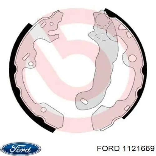 Колодки гальмові задні, барабанні 1121669 Ford