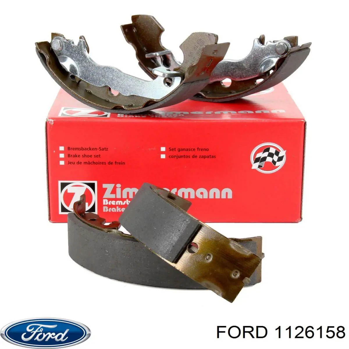 Колодки гальмові задні, барабанні 1126158 Ford