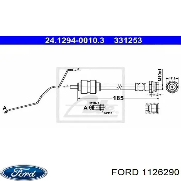 Супорт гальмівний передній правий 1126290 Ford