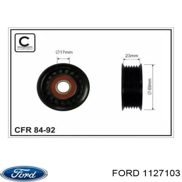 1127103 Ford натягувач приводного ременя