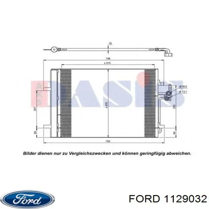 Шланг гальмівний задній 1129032 Ford