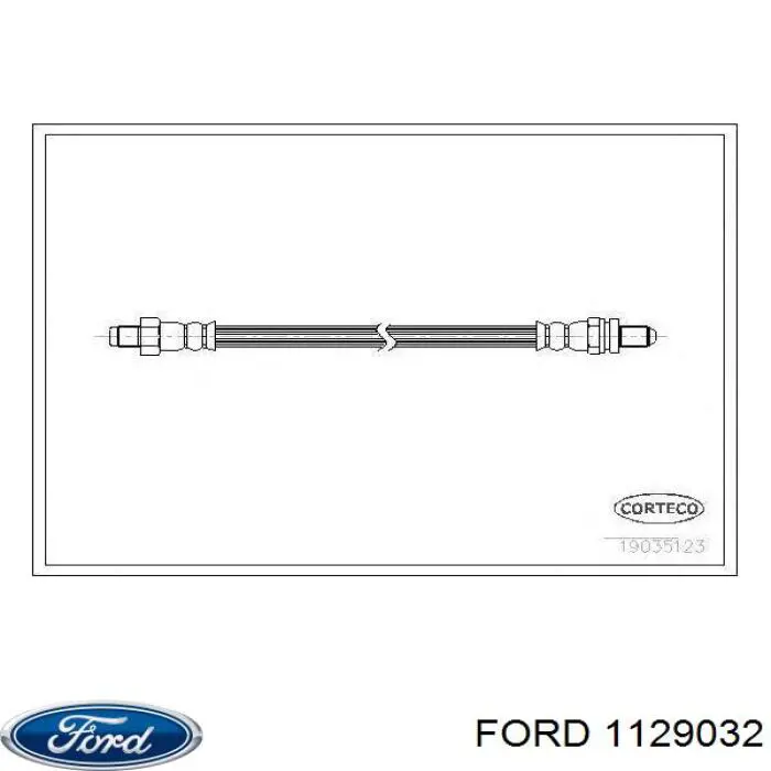 Шланг гальмівний задній Ford 1129032 ціна, від 4.89 USD