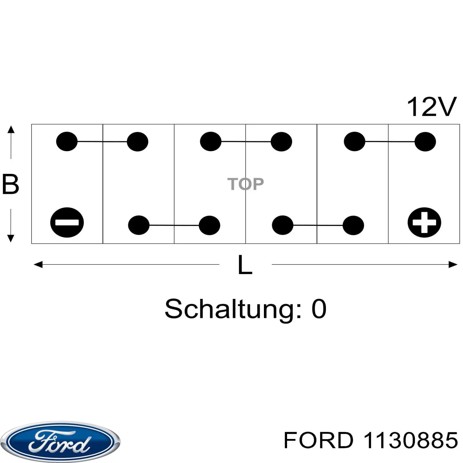 Купити 1130885 Ford Автомобільна батарея