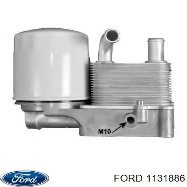 1131886 Ford радіатор масляний (холодильник, під фільтром)