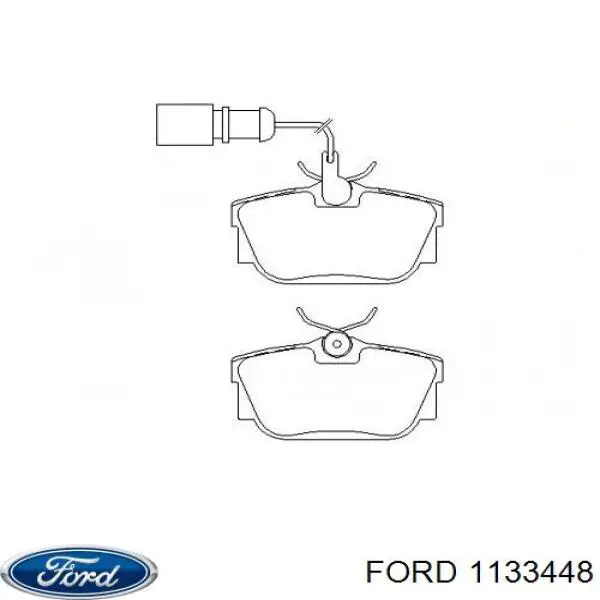 Задні гальмівні колодки Ford 1133448 ціна, від 19.79 USD