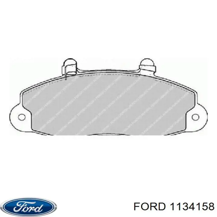 Гальмівні колодки Ford 1134158 ціна, від 16.30 USD