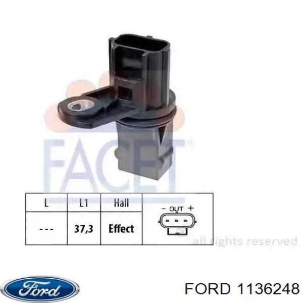 1136248 Ford датчик положення (оборотів коленвалу)
