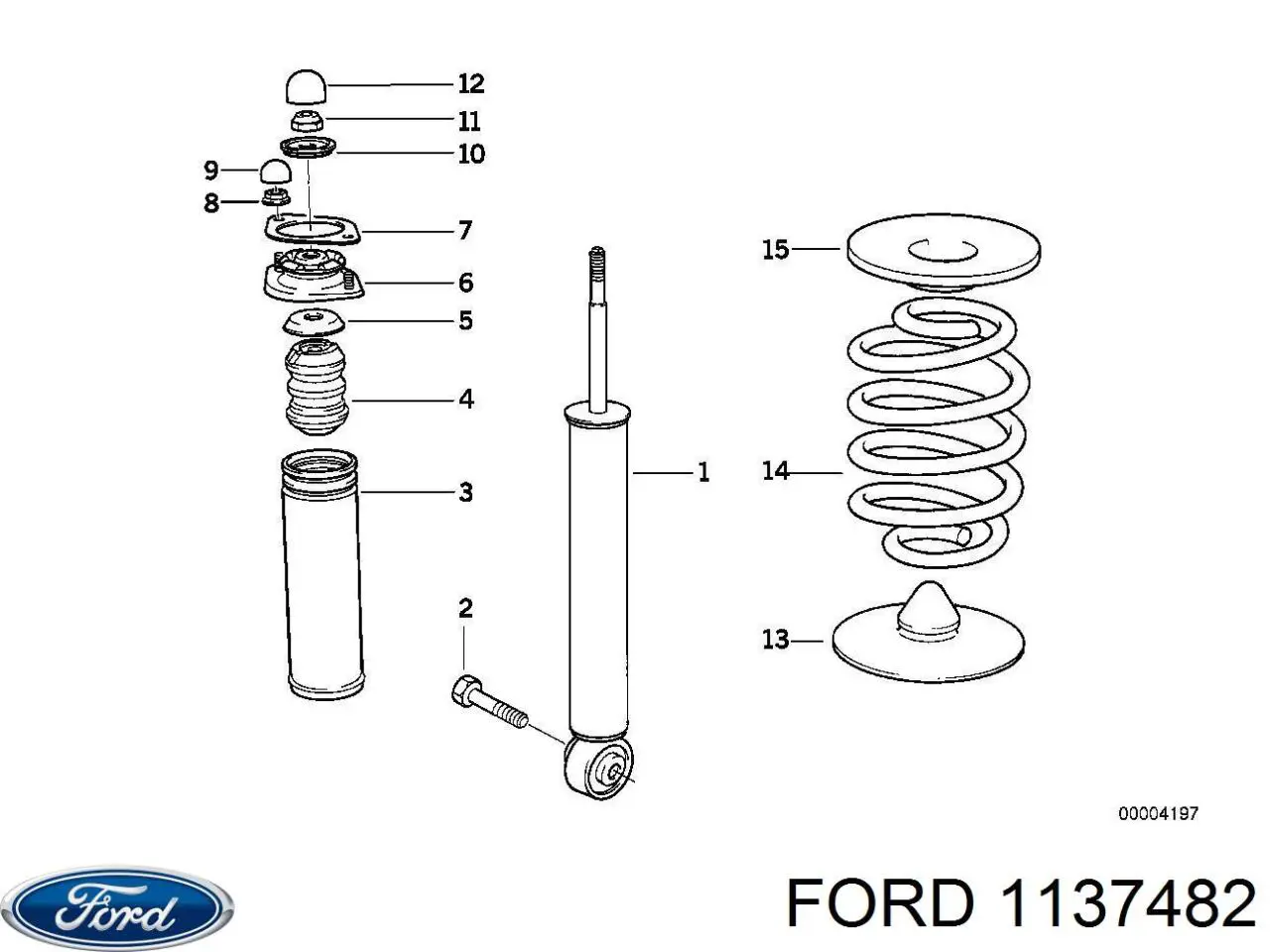 1137482 Ford фільтр повітряний
