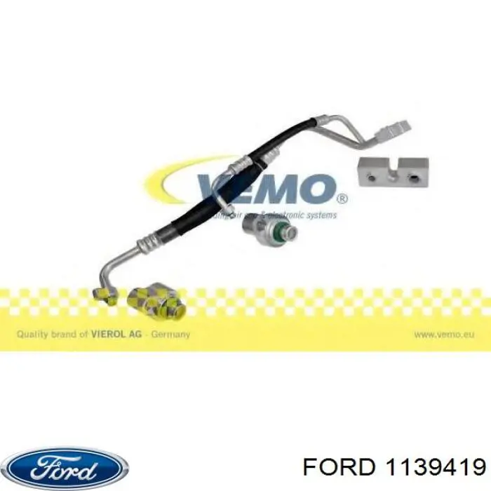 Шланг кондиціонера, від радіатора до випарника Ford 1139419 ціна, від 16.85 USD