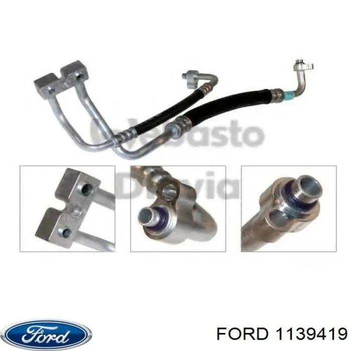 Купити 1139419 Ford Шланг кондиціонера, від радіатора до випарника