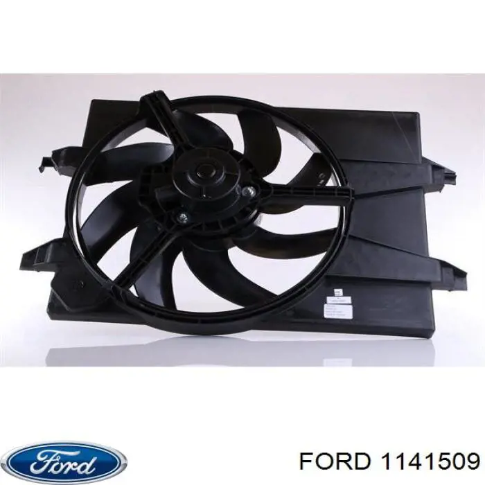 Купити 1141509 Ford Дифузор радіатора охолодження, в зборі з двигуном і крильчаткою