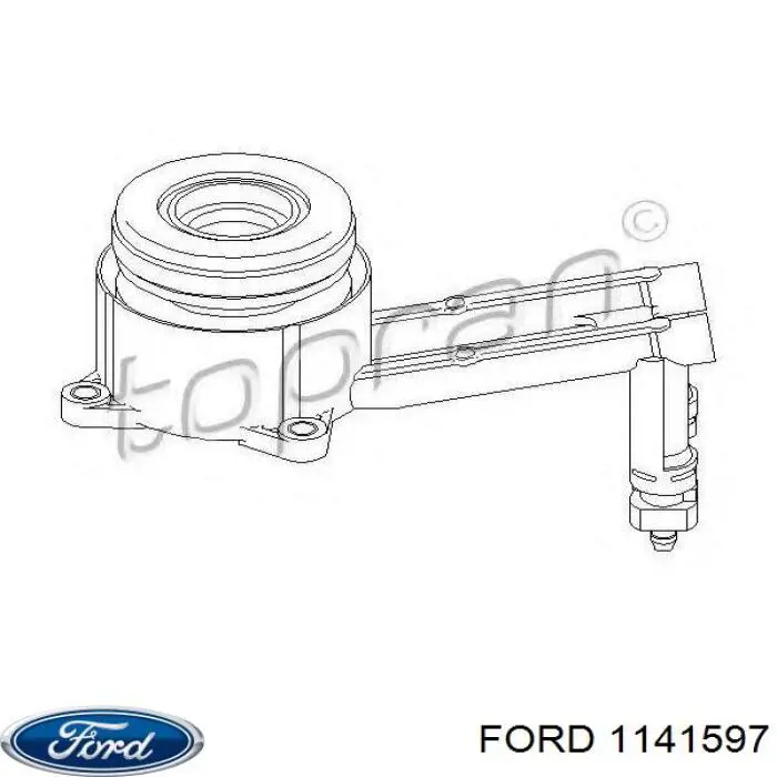 Робочий циліндр зчеплення в зборі з витискним підшипником 1141597 Ford