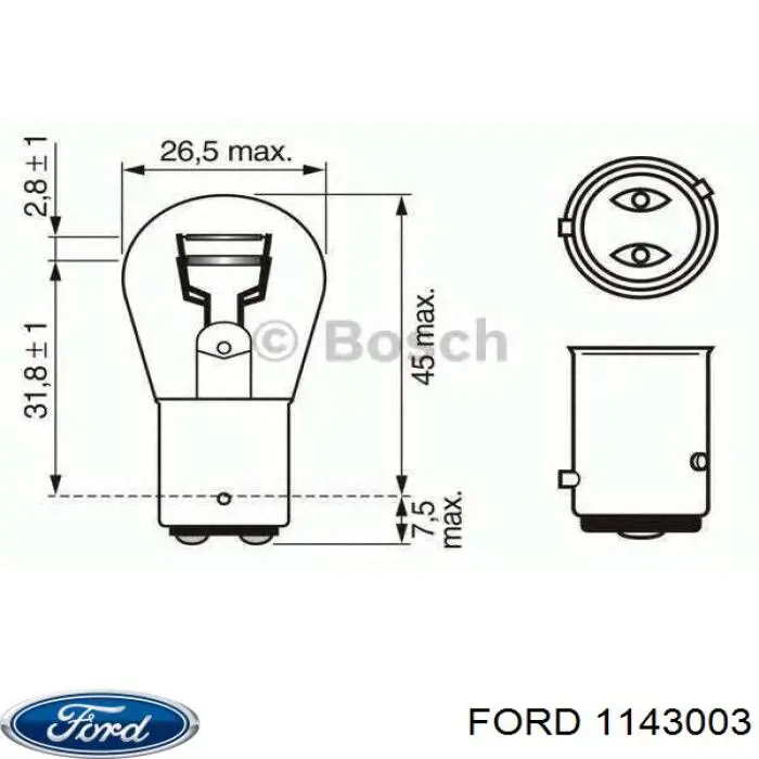 Купити 1143003 Ford Маховик із зубчастим ободом в зборі