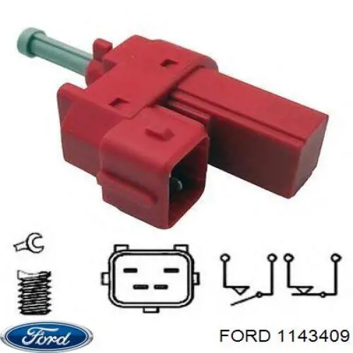 Датчик включення зчеплення Ford 1143409 ціна, від 5.63 USD