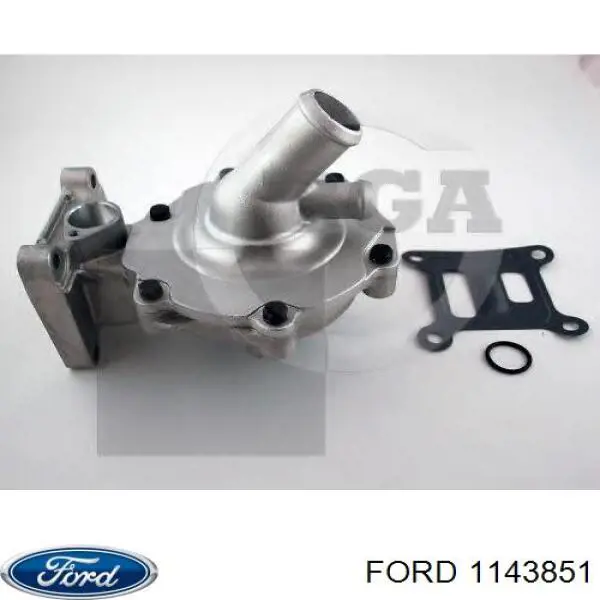 Купити 1143851 Ford Помпа водяна (насос) охолодження, в зборі з корпусом