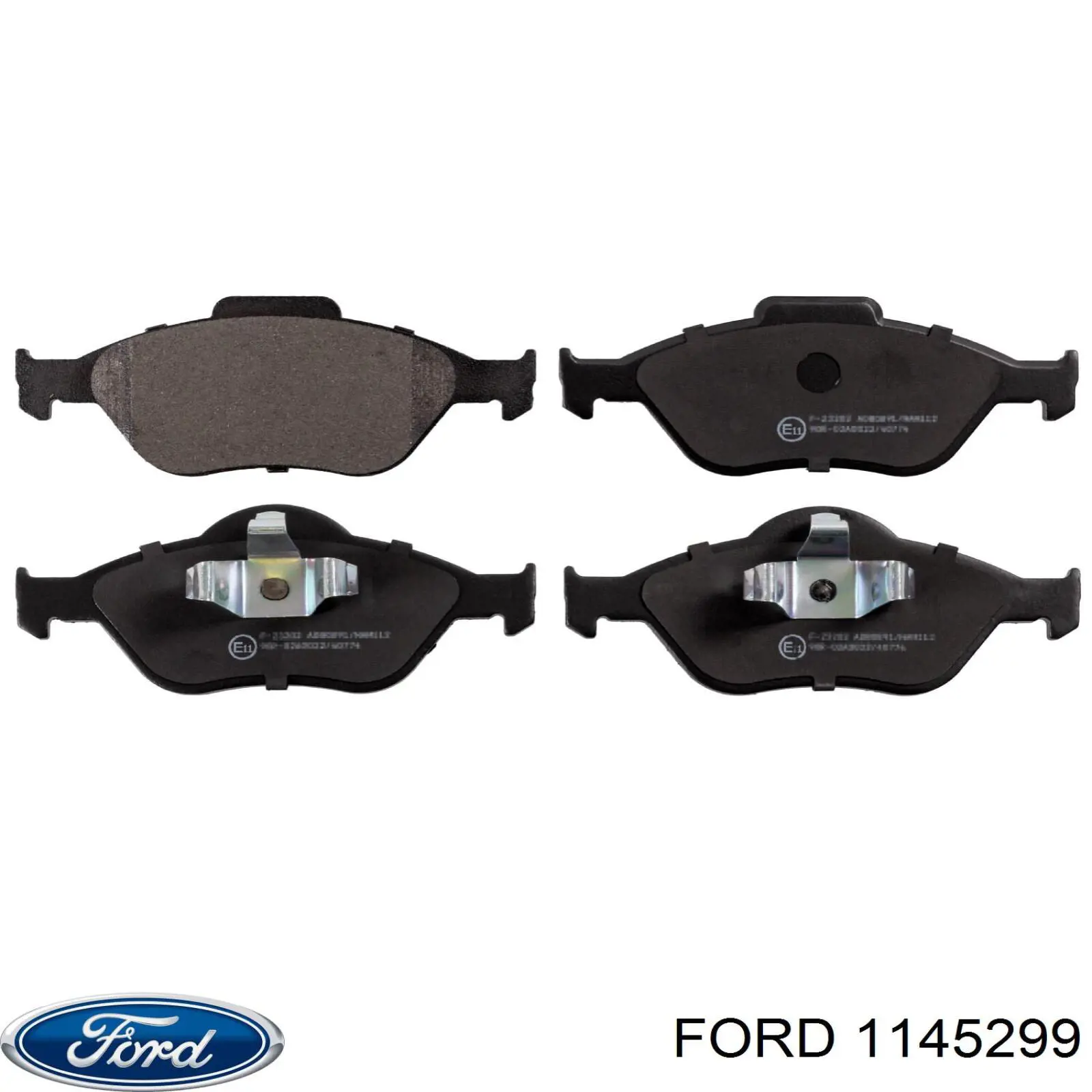 Передні тормозні колодки 1145299 Ford