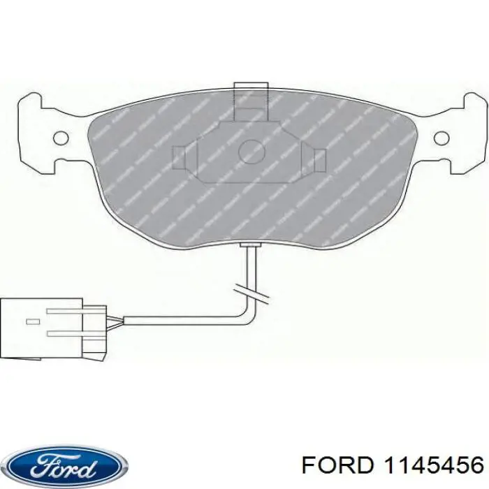Купити 1145456 Ford Колодки гальмівні передні, дискові