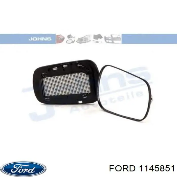 Дзеркальний елемент правого дзеркала заднього виду Ford 1145851 ціна, від 7.80 USD
