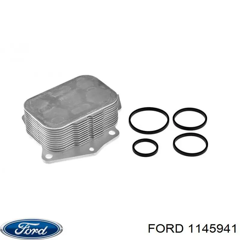 1145941 Ford Радіатор масляний (холодильник), під фільтром