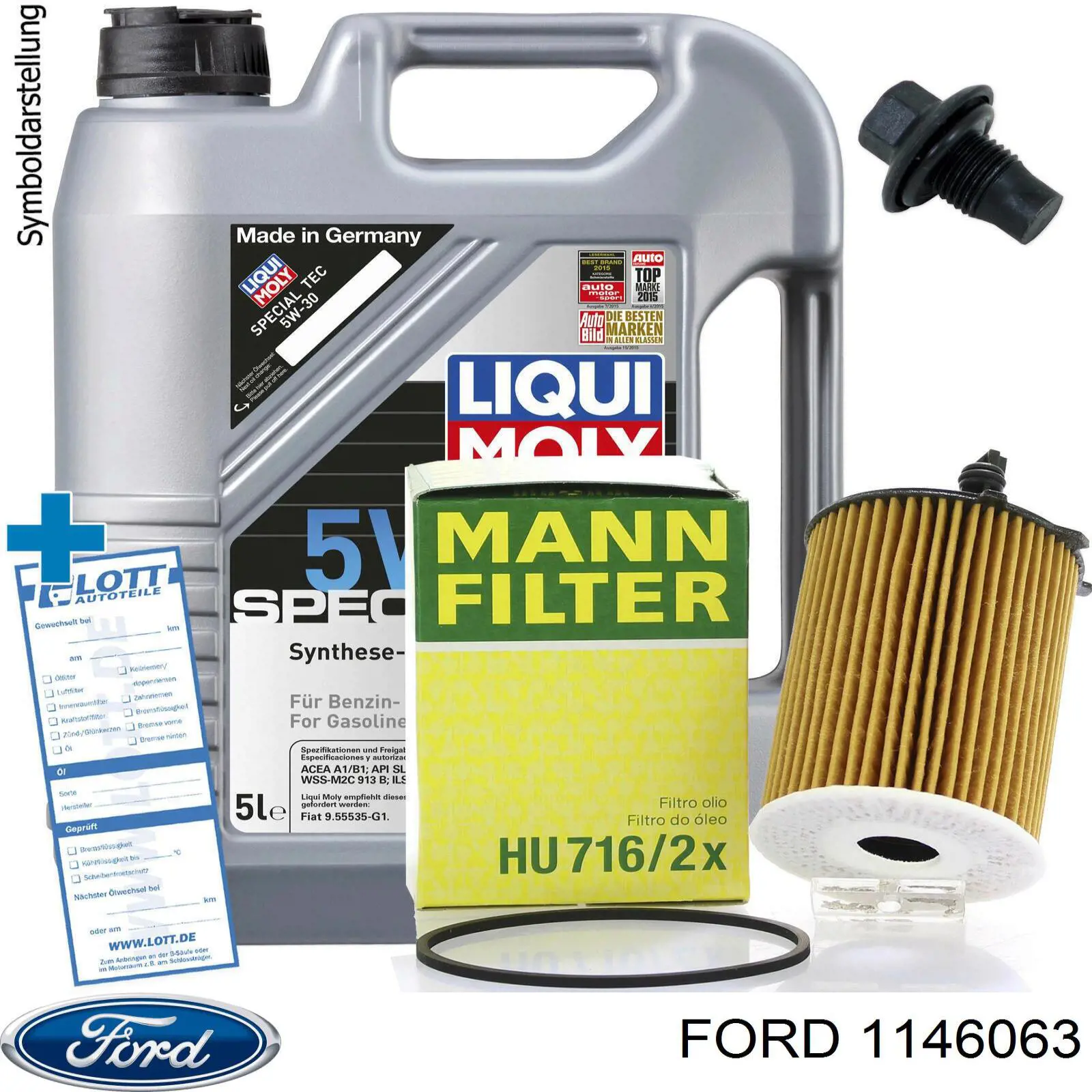 Пробка піддона двигуна Ford 1146063 ціна, від 2.00 USD