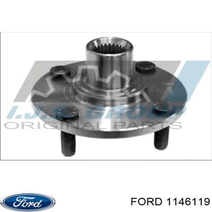 Маточина колеса передня Ford 1146119 ціна, від 20.53 USD