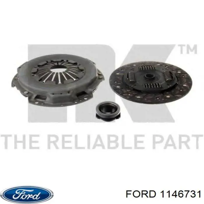 Комплект зчеплення (3 частини) Ford 1146731 ціна, від 132.72 USD