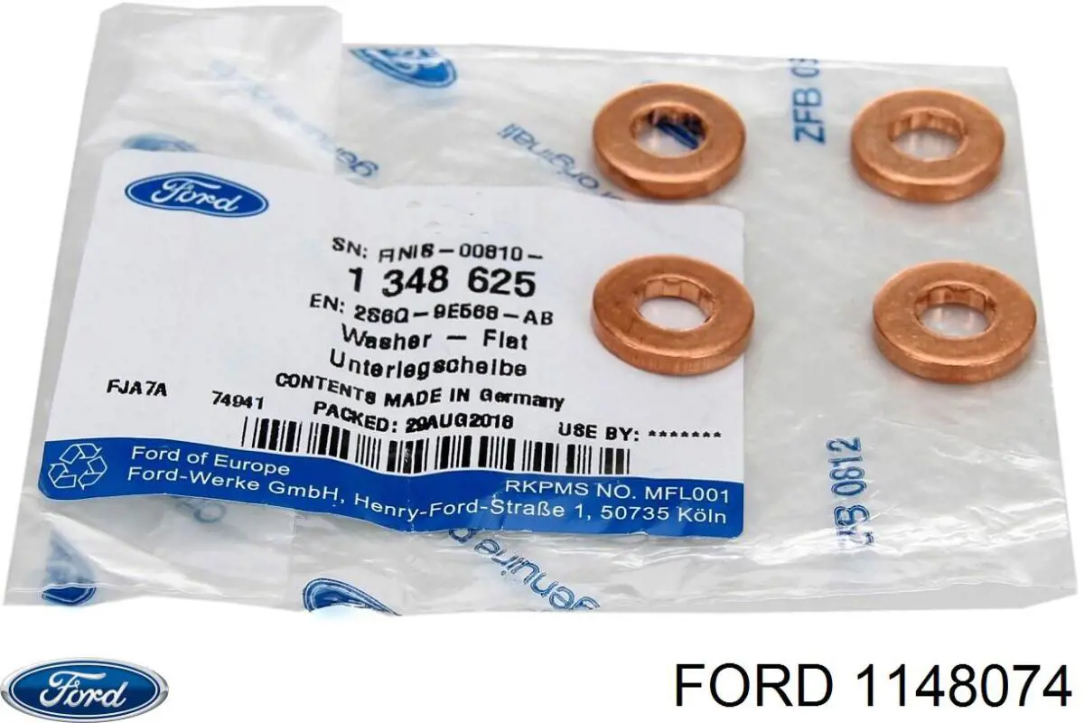 1148074 Ford кільце форсунки інжектора, посадочне