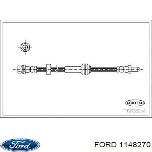 Шланг гальмівний задній 1148270 Ford