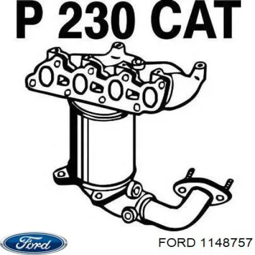 Випускний колектор 1329252 Ford