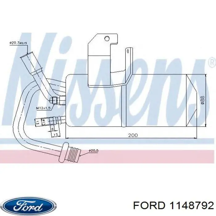 1148792 Ford ресивер-осушувач кондиціонера