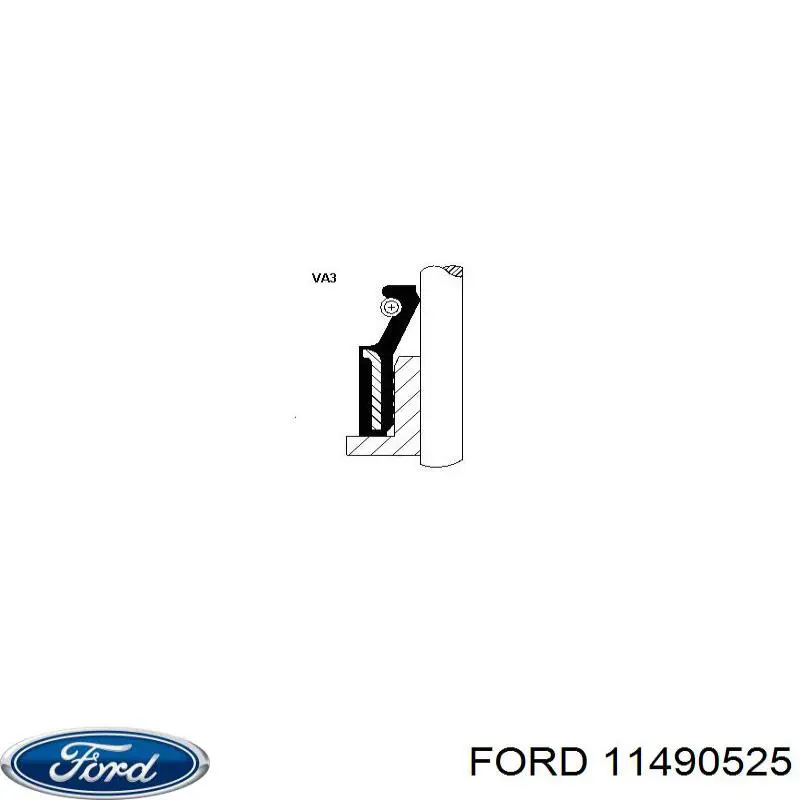 Сальник клапана (маслознімний), впуск/випуск, комплект на мотор 11490525 Ford