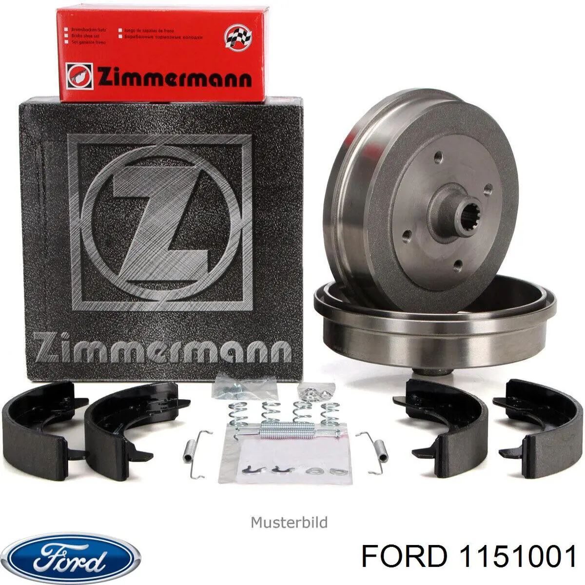 Барабан гальмівний задній 1151001 Ford