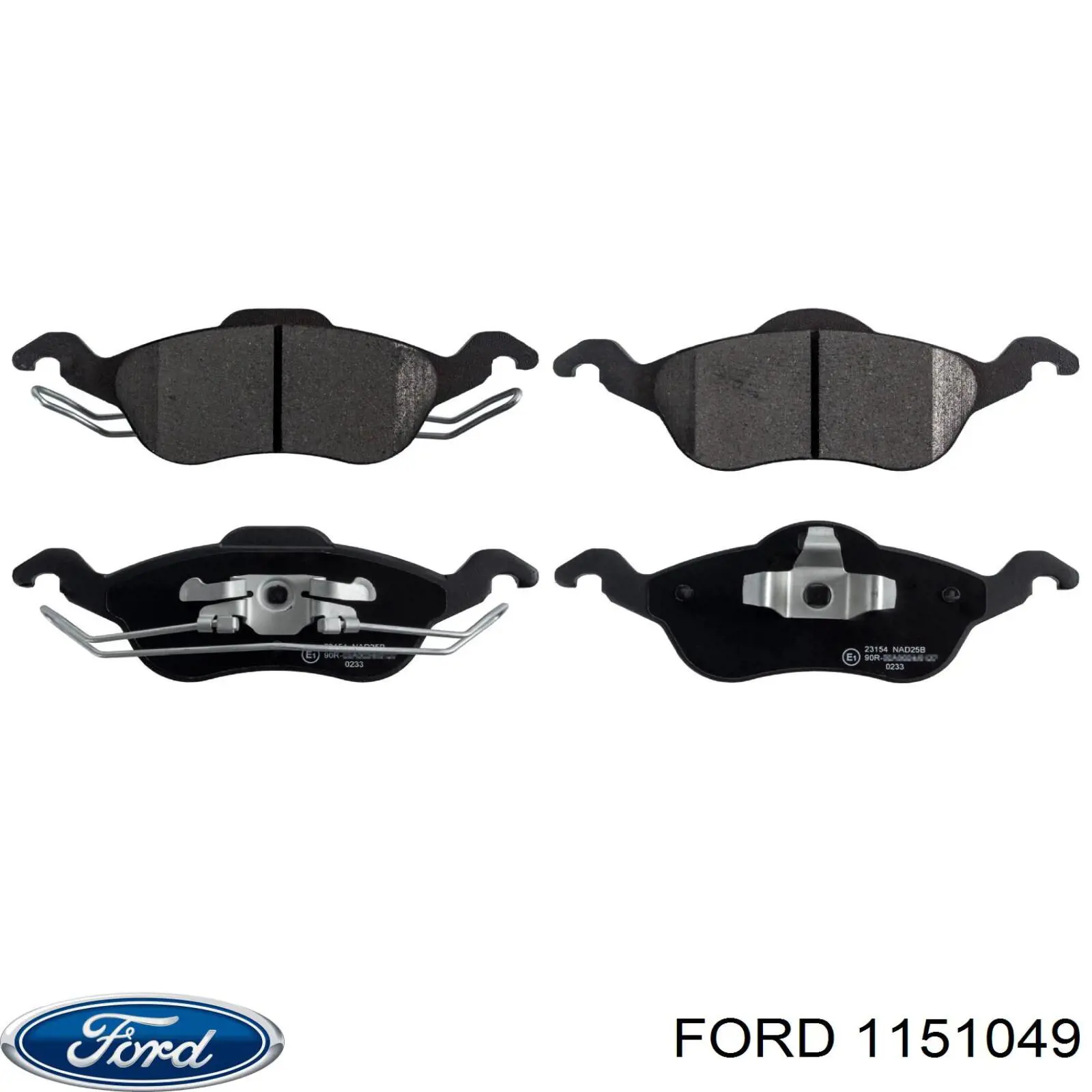 Передні тормозні колодки 1151049 Ford