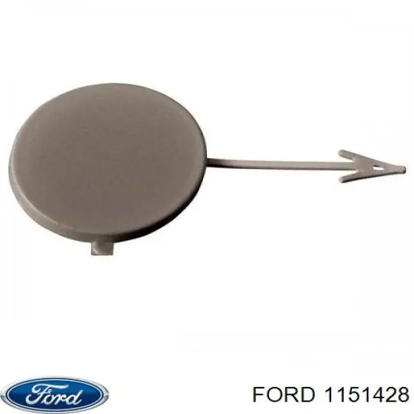 Заглушка бампера буксирувального гака, передня Ford 1151428 ціна, від 4.21 USD