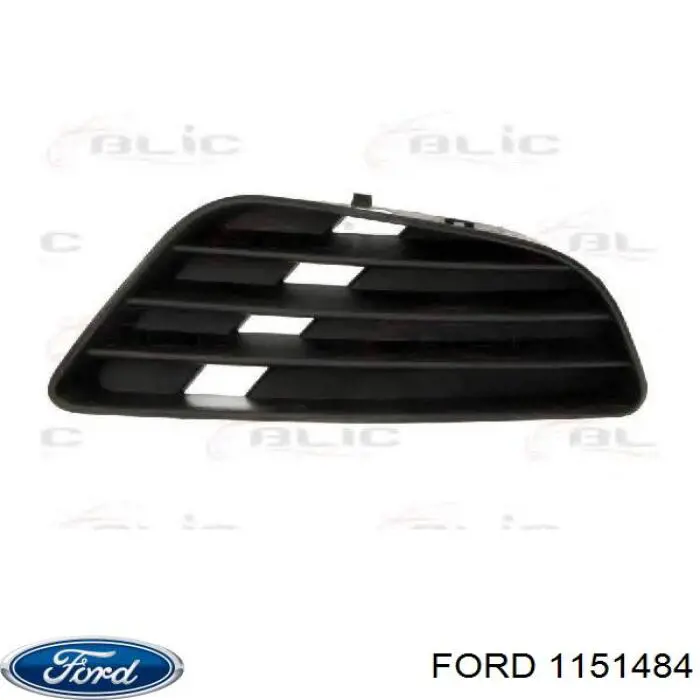 2S6119952ABYYIF Ford заглушка/ решітка протитуманних фар бампера переднього, права