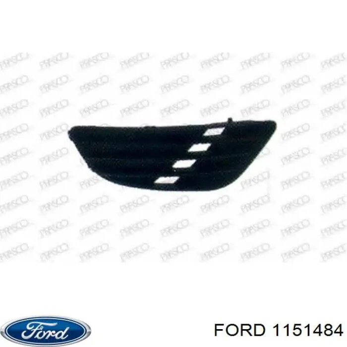 Заглушка ПТФ бампера переднього права Ford 1151484 ціна, від 7.06 USD