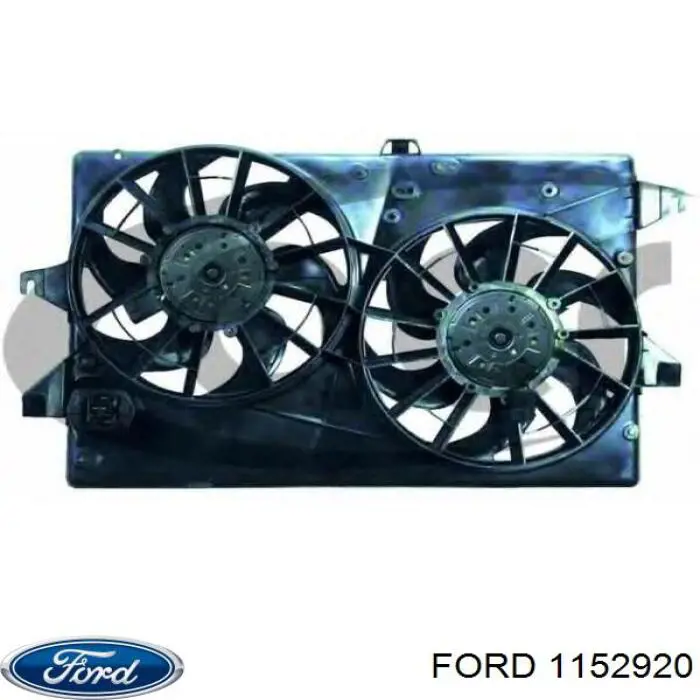 1152920 Ford дифузор радіатора охолодження, в зборі з двигуном і крильчаткою