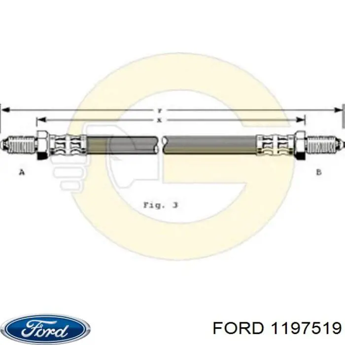 Купити 1197519 Ford Шланг/патрубок радіатора охолодження, верхній