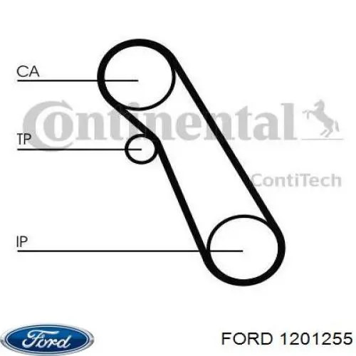 Купити 1201255 Ford ГРМ ремень