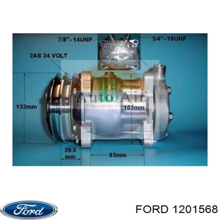 Підшипник маточини задньої Ford 1201568 ціна, від 27.00 USD