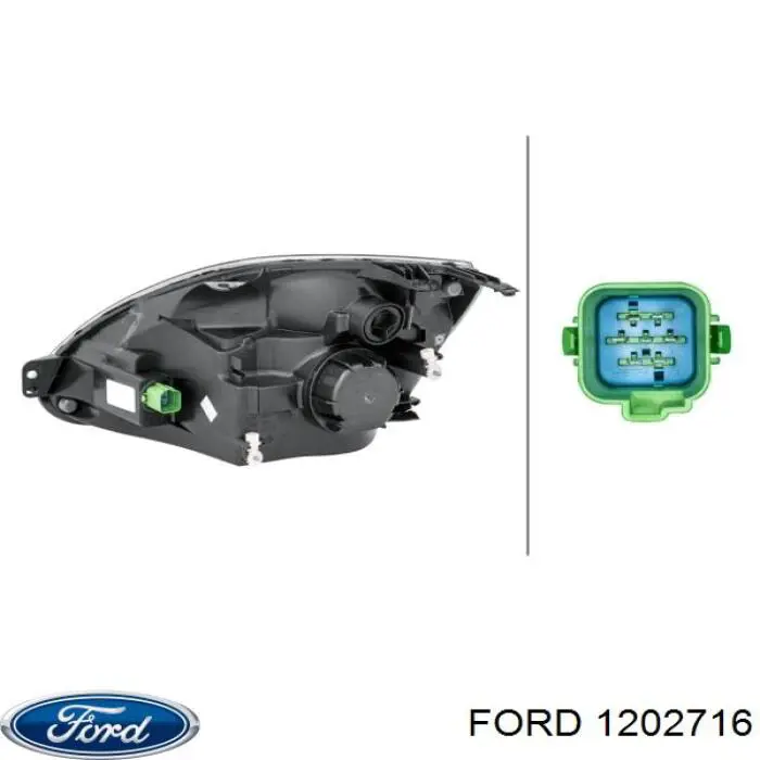 Фара передня права Ford 1106914